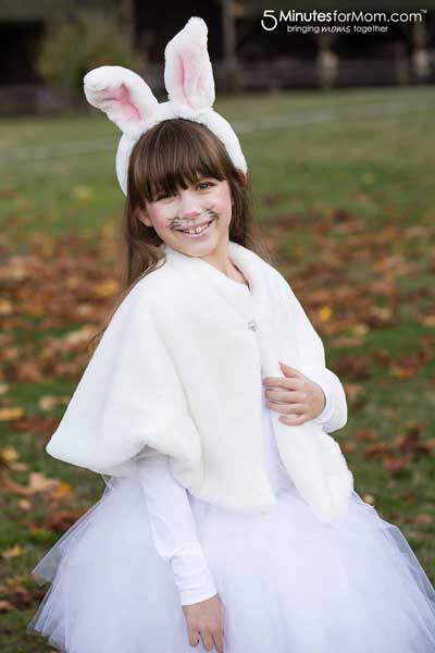 DIY rabbit costume for girls