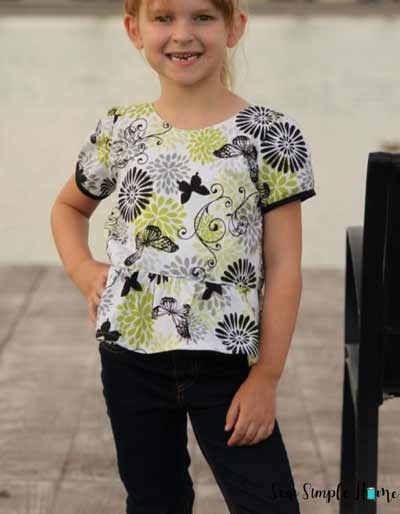 Girls peplum shirt pattern