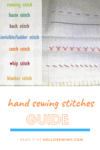 Guide To Basic Hand Sewing Stitches ⋆ Hello Sewing