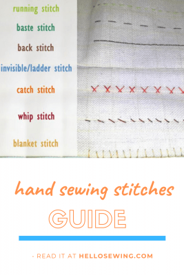 Guide To Basic Hand Sewing Stitches ⋆ Hello Sewing