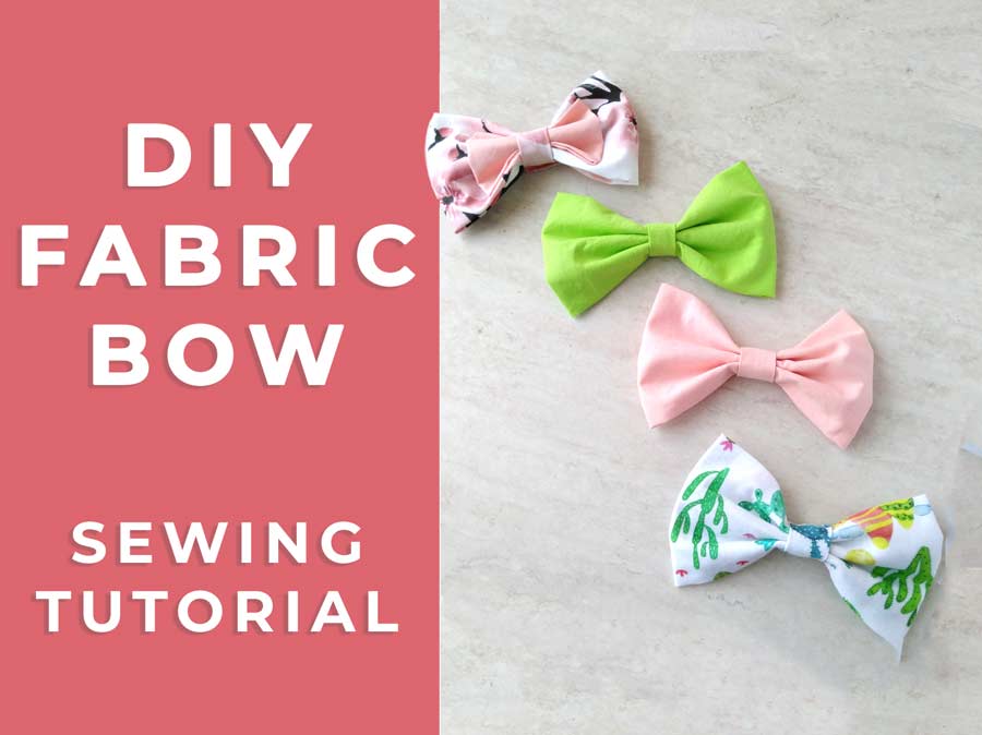 How To Make Fabric Bows | DIY Fabric Bow Tutorial ⋆ Hello Sewing