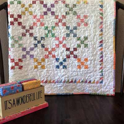 Half-pint Irish chain quilt