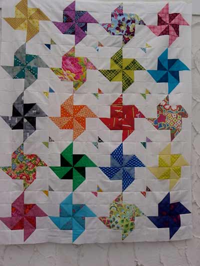 Fancy pinwheel quilt pattern