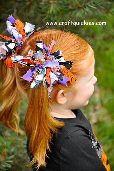 No-sew Firecracker hairbows