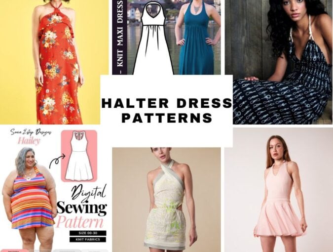 halter dress patterns