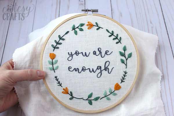 Modern embroidery pattern