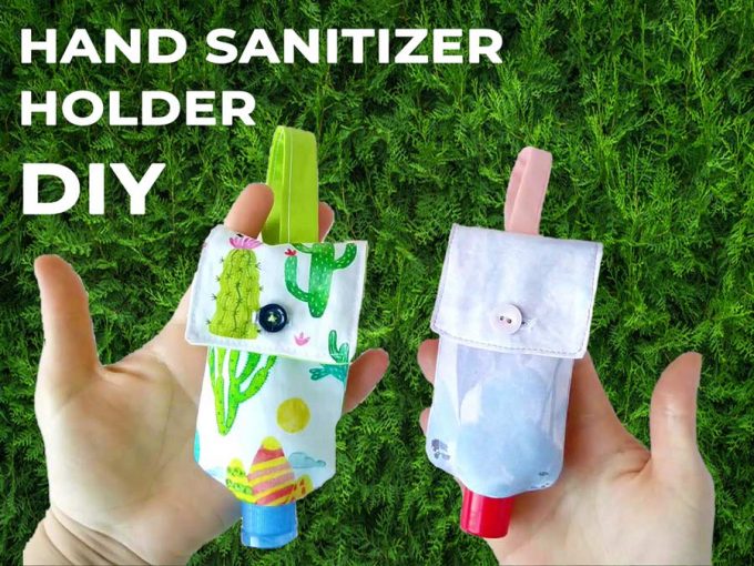 hand sanitizer holder DIY