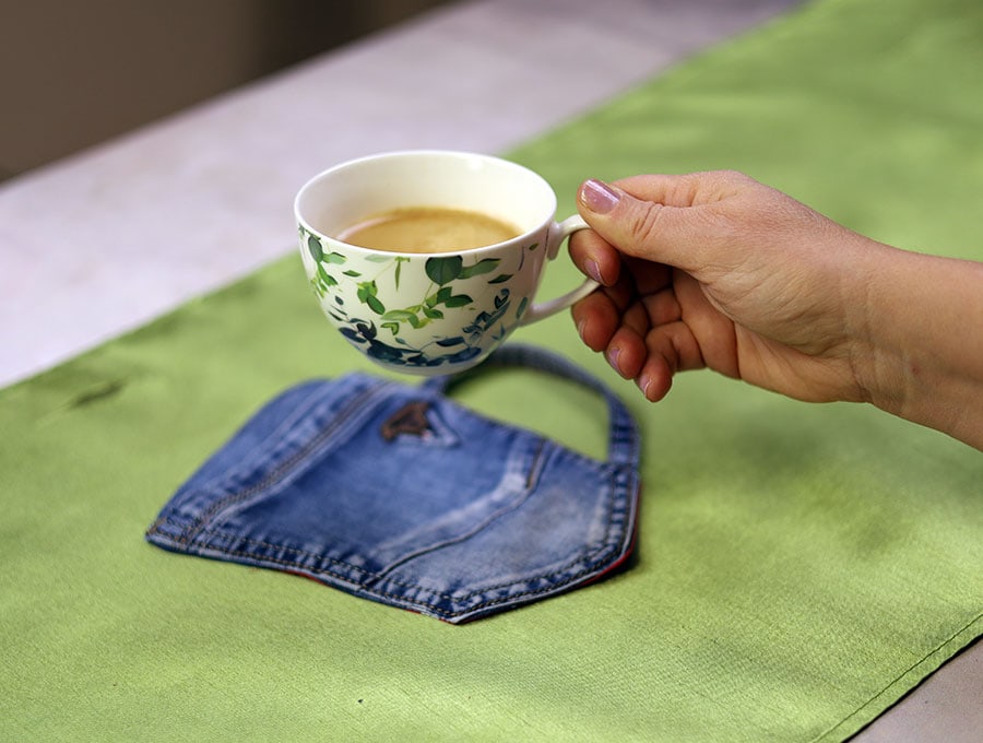 handmade coffee cup coaster