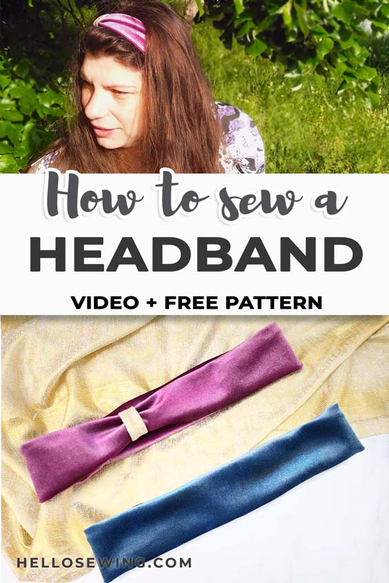 How to Make Wide Stretchy Headbands + Free Pattern (8 Sizes)