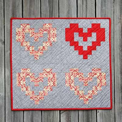 Valentine’s heart block pattern