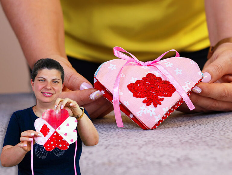 DIY Heart Needle Case // How to sew a Heart Needle Book