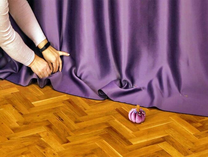 How To Hem Curtains (2 Ways) WITH Or WITHOUT Sewing ⋆ Hello Sewing