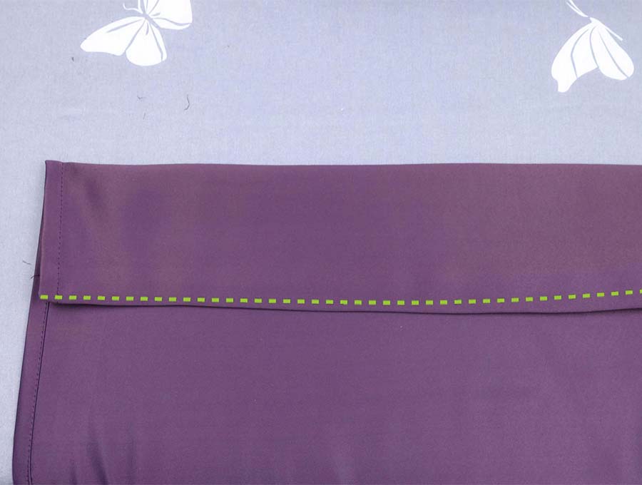 hemming curtains - wide hem stitch line