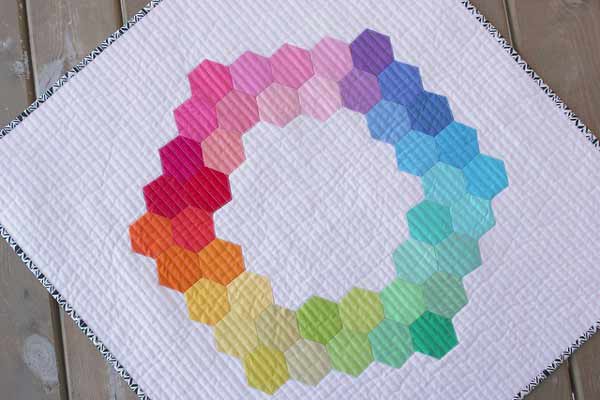 Hexagon mini quilt pattern