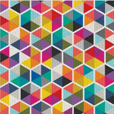 Modern hexagon quilt Luminance