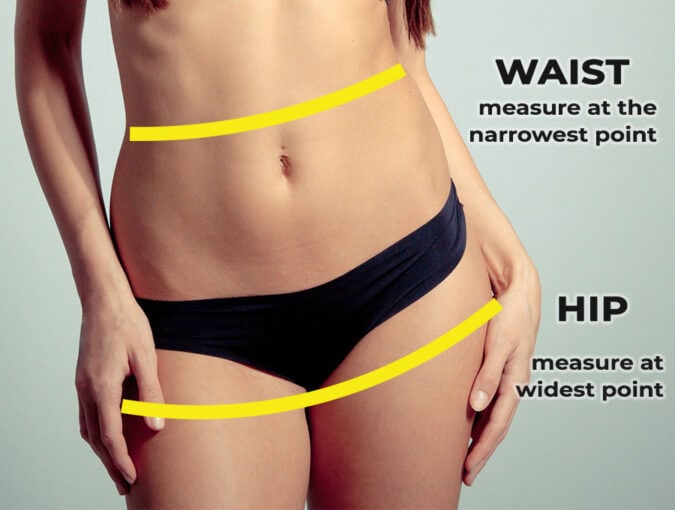 waist vs hip difference