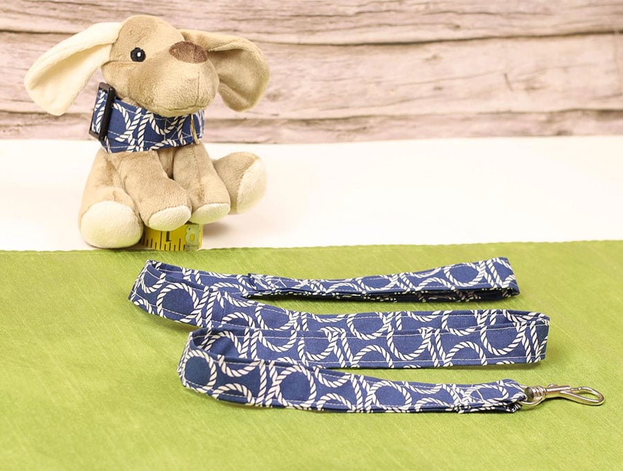 homemade fabric dog leash