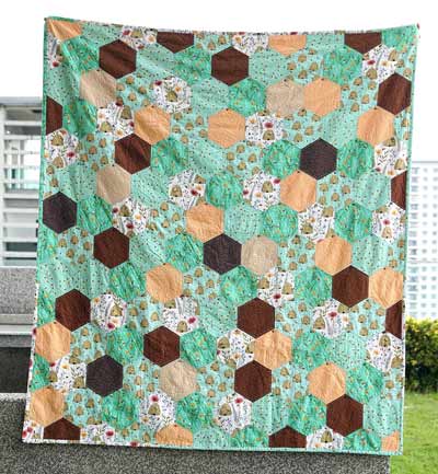 Honeycomb hexagon quilt