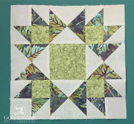 Honeymoon 12” star quilt block