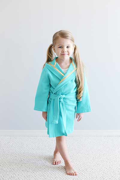 pattern for kids bathrobe with hood