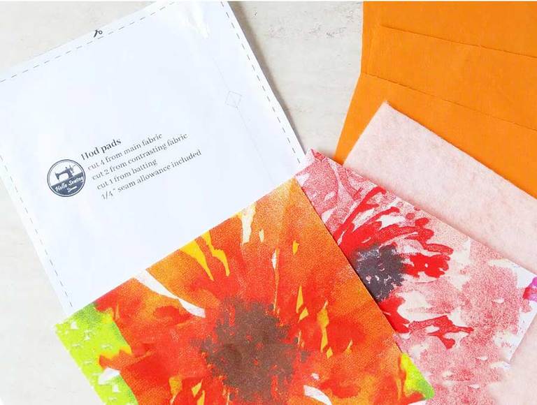 DIY Hot Pad Pattern And Tutorial How To Make It In 5 Min ⋆ Hello Sewing