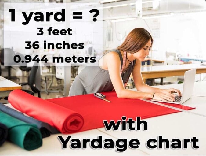 how big is a yard of fabric