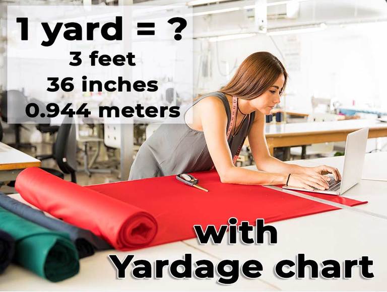 How Big is a Yard of Fabric + Free Yardage Chart Printable