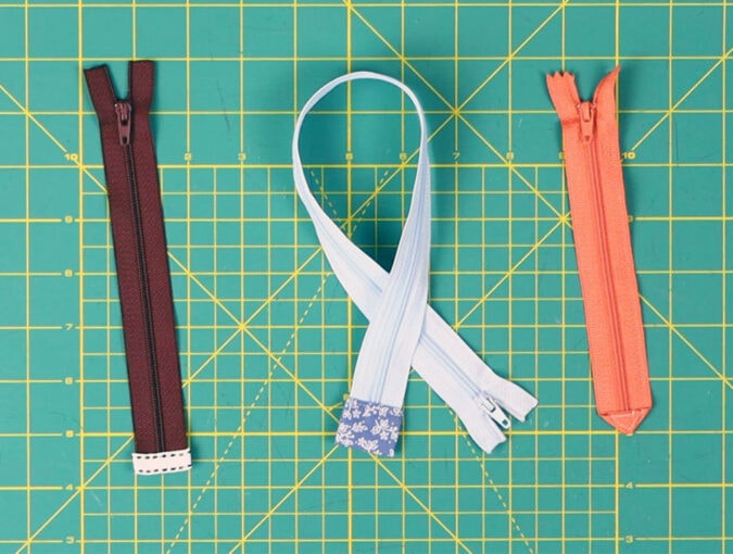 how to finish zipper ends