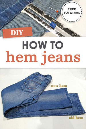 How To Hem Jeans + Keep The Original Hem (with Photos)