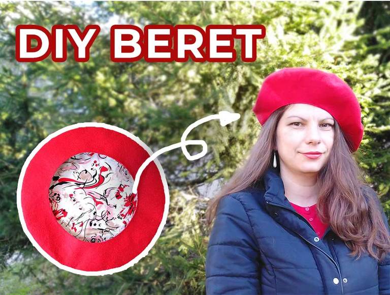 How to Make a Beret (FREE French Beret Hat Pattern + VIDEO)