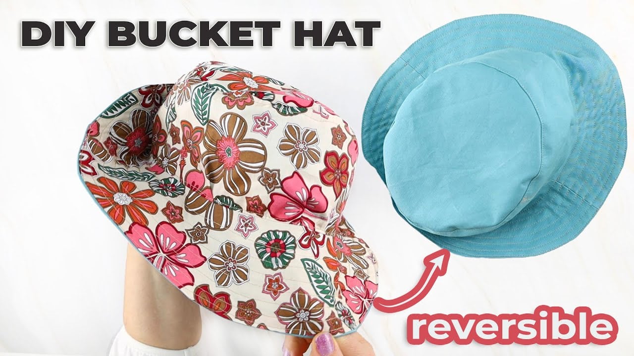 How To Make A Bucket Hat - Reversible Bucket Hat Pattern (VIDEO) ⋆ Hello  Sewing