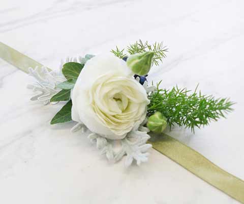 how to make a single rose wrist corsage