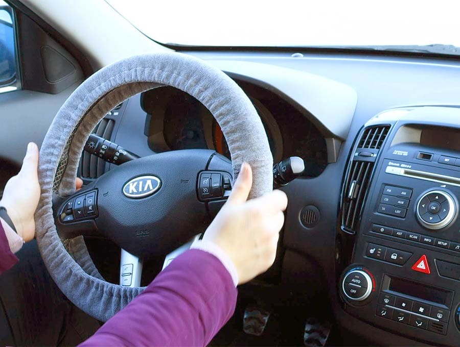 Diy car deals steering wheel cover