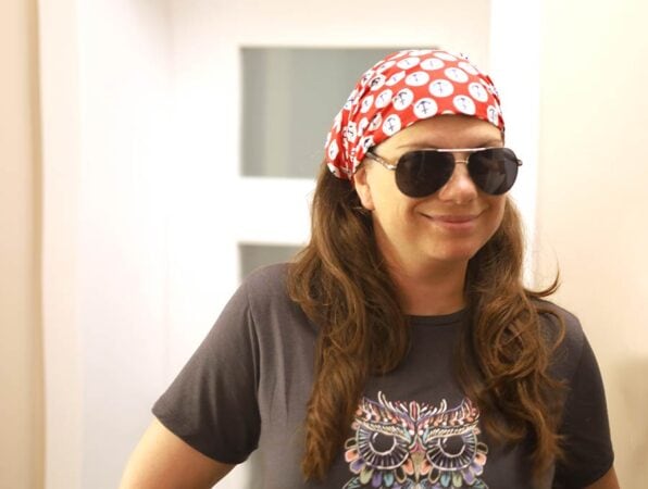 DIY Bandana Headband With Elastic For Girls Or Guys ⋆ Hello Sewing