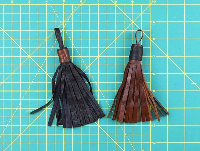 how to make leather tassels