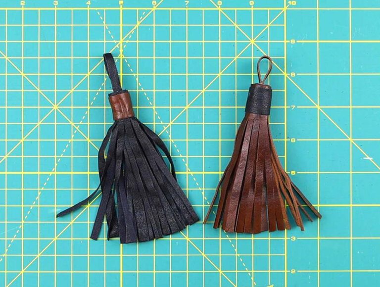 How to Make a Leather Tassel Keychain