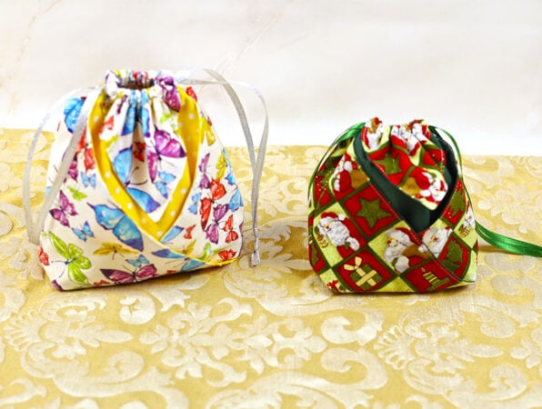 How To Make Fabric Origami Gift Bag In ANY Size [VIDEO And Pattern] ⋆ ...