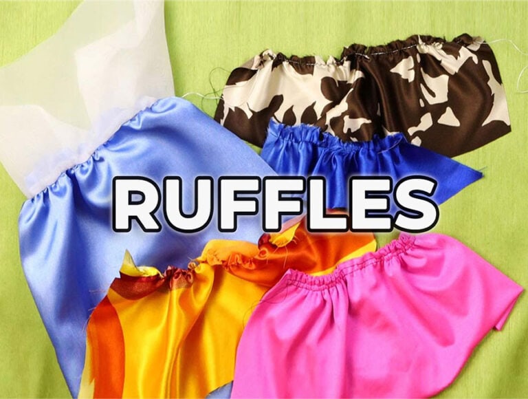 How to make Ruffles: 5 Gathering Techniques (tutorial)