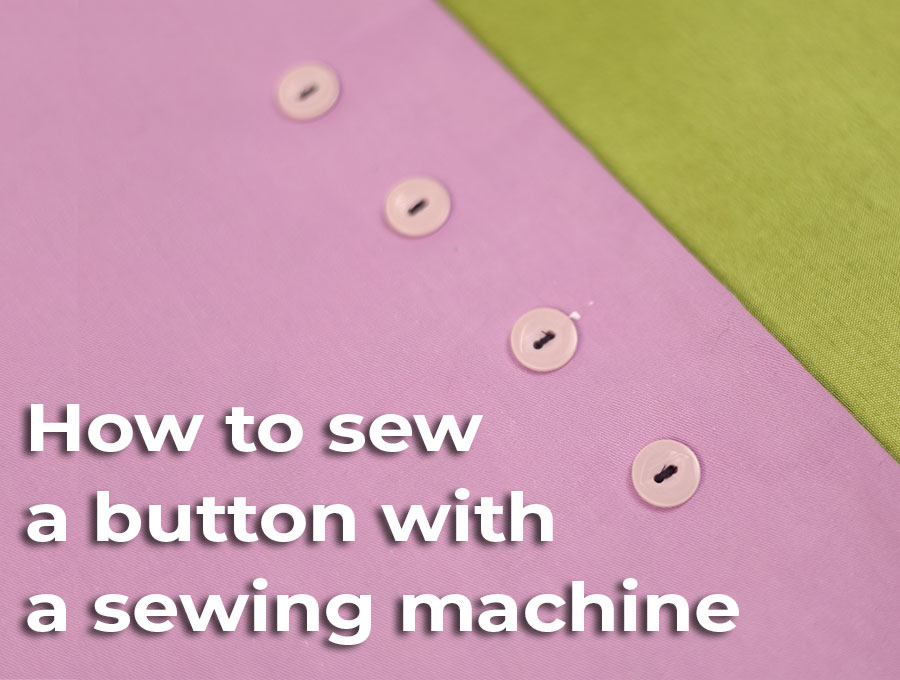 how to sew a button with a sewing machine