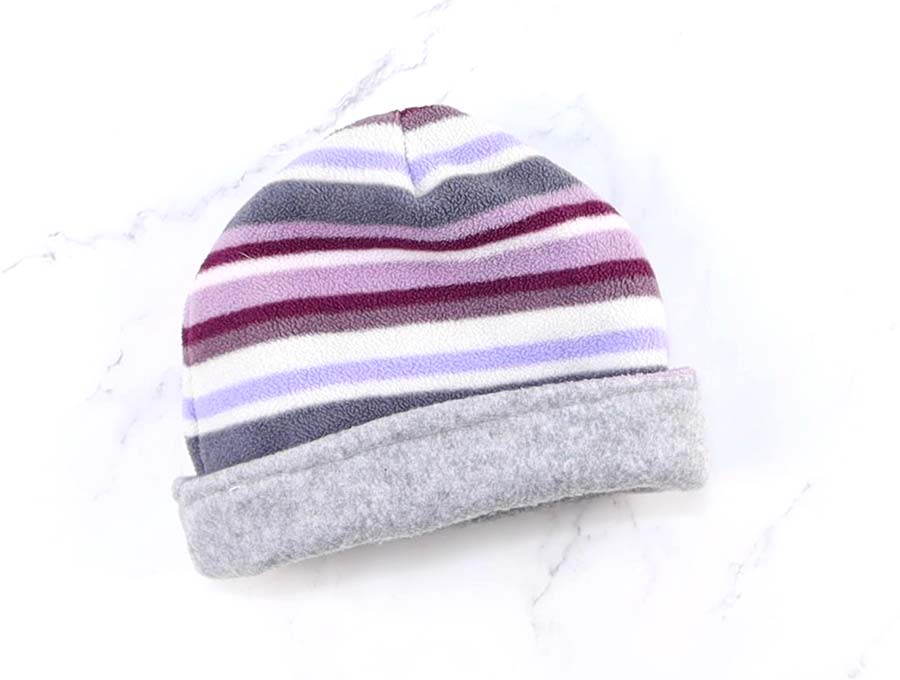 how to sew a fleece hat