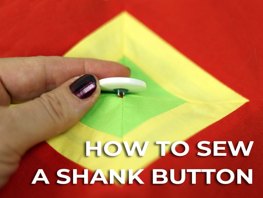 how to sew a shank button by hand