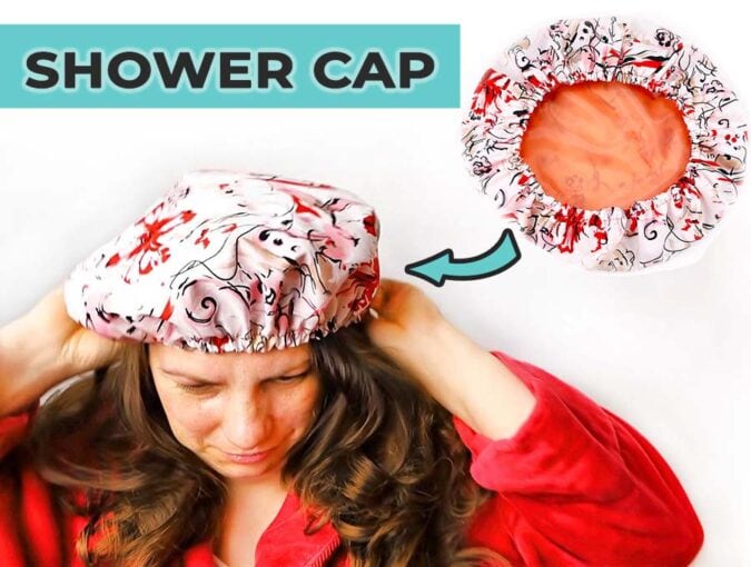 how to sew a shower cap