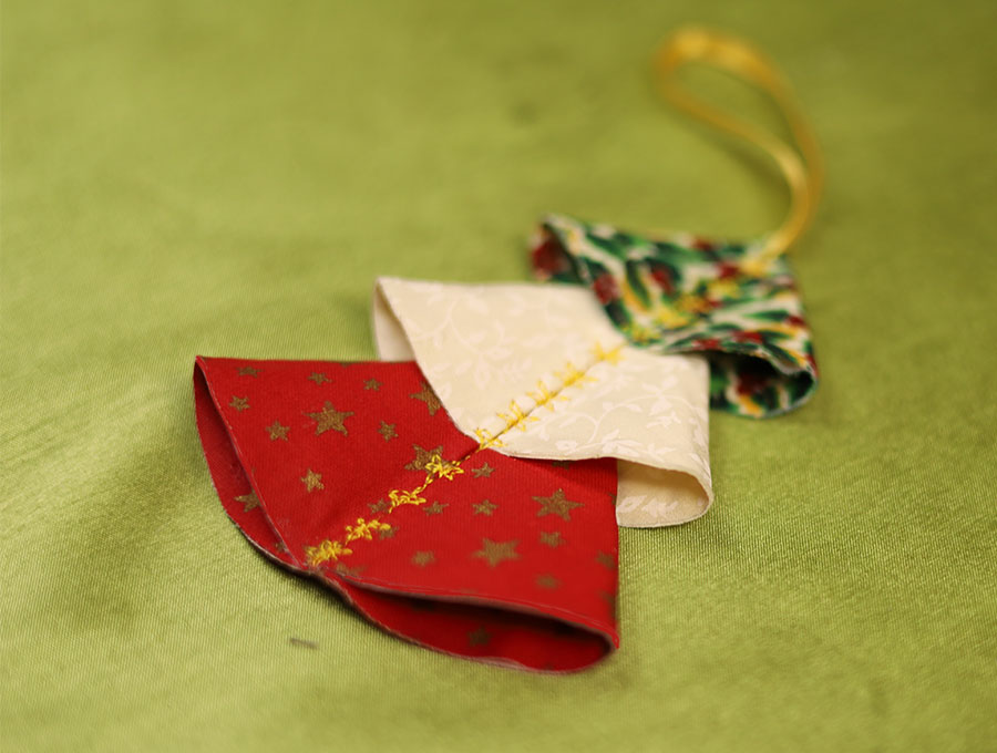 how to sew a layered christmas ornament