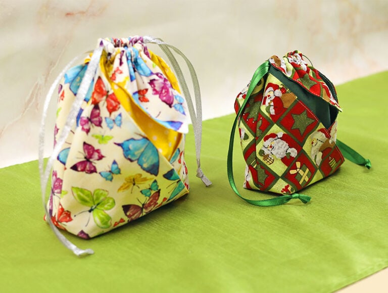 How to Make Fabric Origami Gift Bag in ANY size [VIDEO and Pattern]