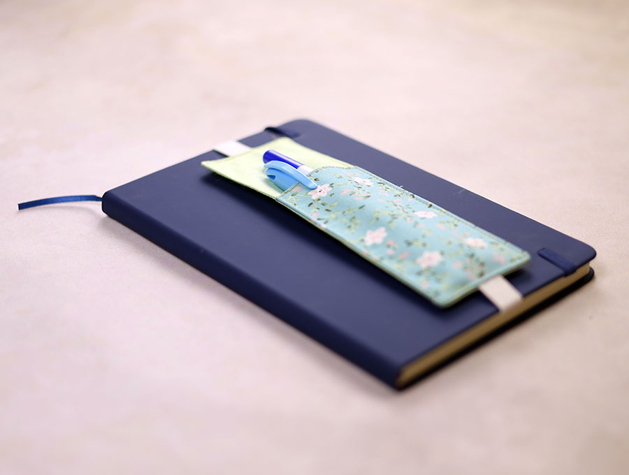 how to sew a pen holder bookmark