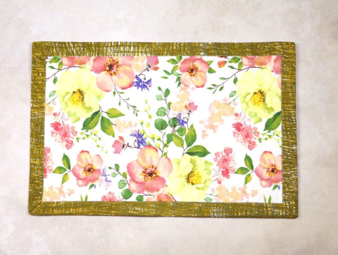 How to sew self binding placemats the easiest way hello sewing