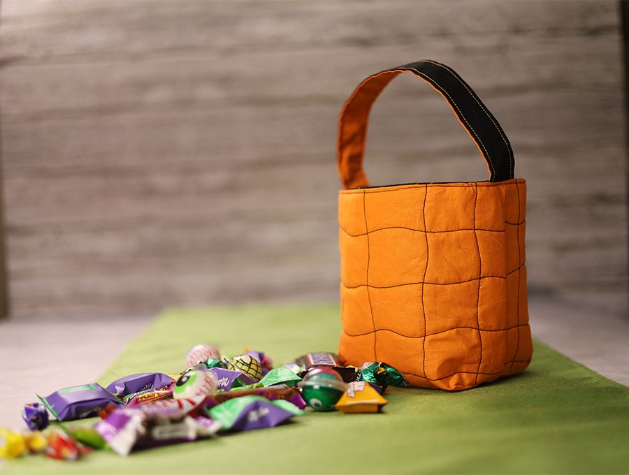 how to sew a trick or treat bag