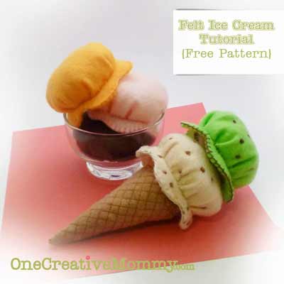 Felt Ice Cream Tutorial