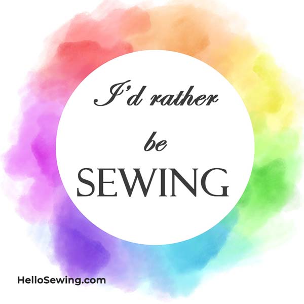 I'd rather be sewing meme