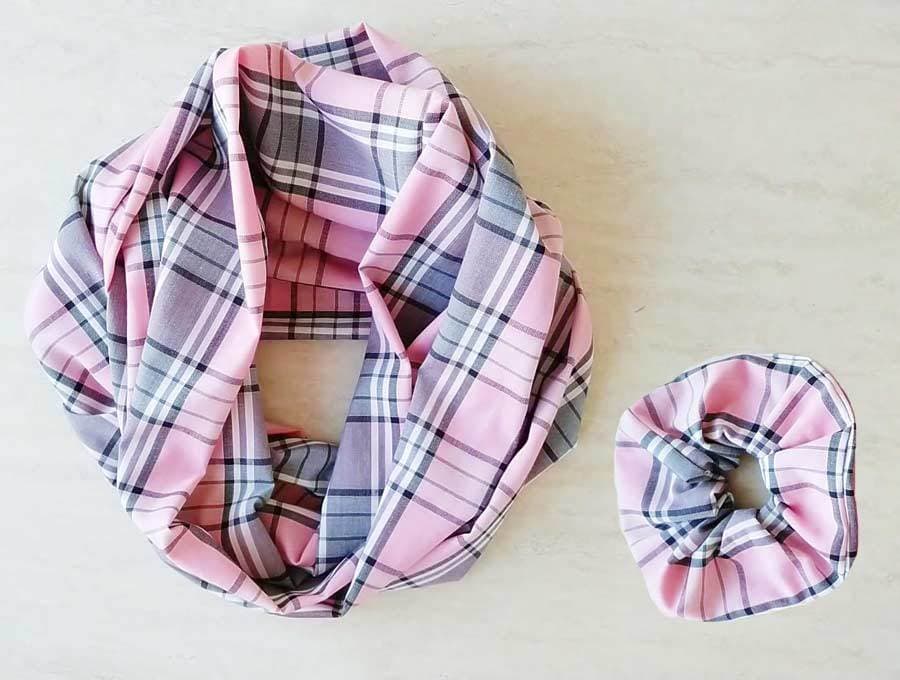 diy infinity scarf with scrunchie